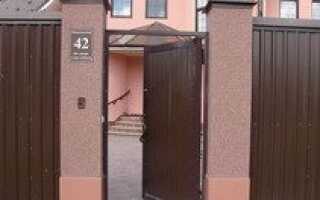 Калитки из металлопрофиля для собственного дома
