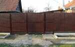 Заборы из профнастила – наиболее популярный вид оград