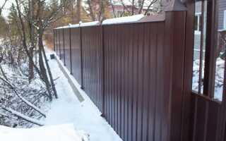 Железный забор для загородного участка