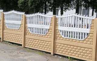 Декоративный бетонный забор: виды и особенности установки