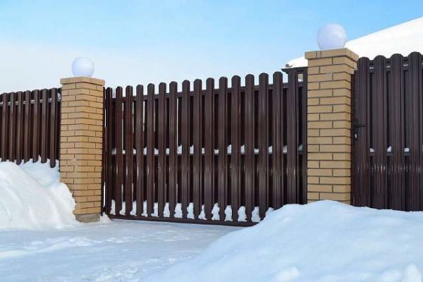 Забор шахматка