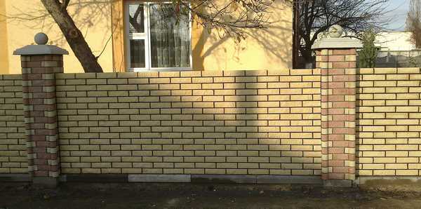 Внешний вид кирпичной конструкции