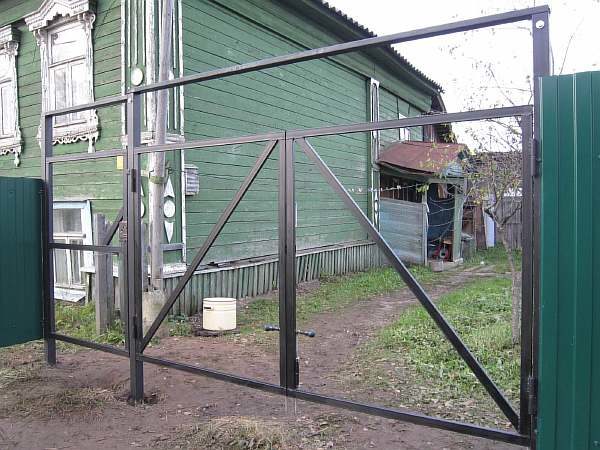 Ворота без сварки на болтах