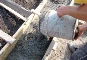 Бетонирование фундамента