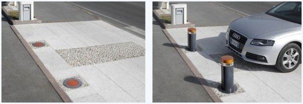 Фото выдвижной парковочной системы.