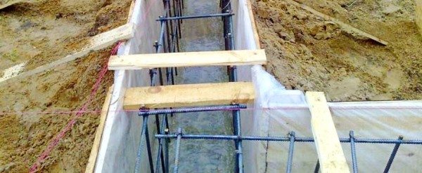 Опалубка фундамента должна быть надежно закреплена Опалубка фундамента должна быть надежно закреплена