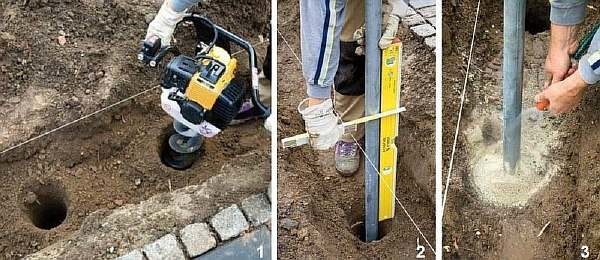 Бурение и установка
