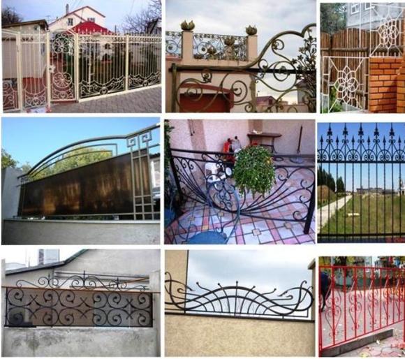 Различные варианты металлических оград Различные варианты металлических оград