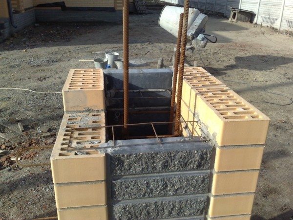 Такая опора выдержит успешно постоянную нагрузку от тяжелых ворот.