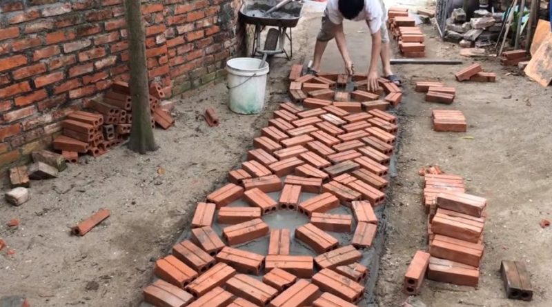 Дорожки из кирпича
