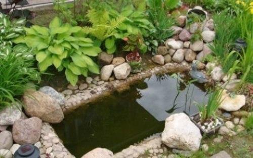 Пруд из старой ванны